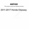 Kugel Rear Wheel Bearing Hub Assembly For 2011-2017 Honda Odyssey 70-512366